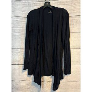 Peach Black Open Front Cardigan Size XXS